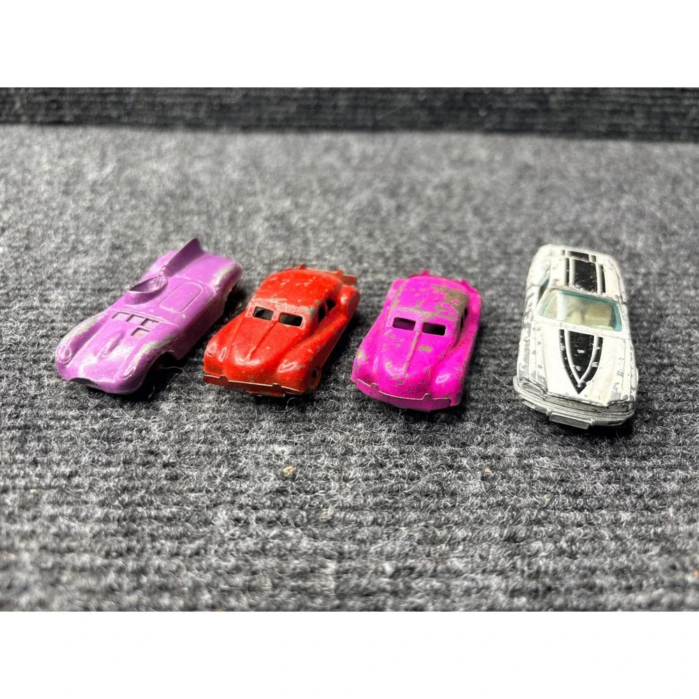 Vintage Diecast Metal Toy Car Lot Yatming Jaguar XJS Tootsietoy USA Japan 4pc